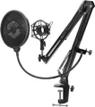 Produktbild: SPEEDLINK VOLITY Streaming Zubehör Set Schwarz Pop Filter Mikrofon Mikrofonarm