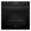 Produktbild: Siemens HE278GBB4, iQ500, Einbau-Herd 60 x 60 cm, Made in Germany, Induktionskochfeld-kompatibel, Pyrolyse Reinigung, Schnellaufheizung, 30 Automatikprogramme, 3D Heißluft, sanfte Türdämpfung, schwarz