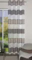 Produktbild: HOME WOHNIDEEN Vorhang Ösenschal WALTER blickdicht, Querstreifen und Jacquardmusterung (1 St), halbtransparent, 100% Polyester