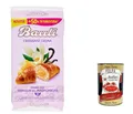 Produktbild: 6x Bauli Cornetti Croissant brioche kekse kuchen mit creme Custard mit Madagaskar-Vanille 6x 50g (300g) italien + Italian Gourmet polpa 400g