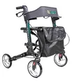 Produktbild: Rollator Leichtgewicht Reise 3x faltbare Gehhilfe SoNa24 Gurt+Stockhalter+Tasche