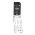 Produktbild: Gigaset GL595 Flip-Mobiltelefon – einfache Bedienung für Senioren, große Tasten & SOS-Notruftaste – Staub- & spritzwassergeschützt IP44 Schutzklasse–ohne Vertrag–2,8 Zoll TFT-Farbdisplay, Pearl White
