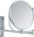 Produktbild: WENKO Wand Kosmetik Spiegel DELUXE groß Schminken Make UP 5fach Ø19 cm Bad WC