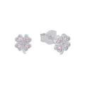 Produktbild: Prinzessin Lillifee Ohrstecker 925 Sterling Silber Mädchen Kinder Ohrschmuck, mit Zirkonia synth., 0,6 cm, Silber, Kleeblatt, Kommt in Schmuck Geschenk Box, 2037942