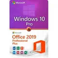 Produktbild: Microsoft Windows 10 Professional + Microsoft Office 2019 Professional Plus Lizenz für 3 PC