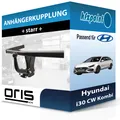 Produktbild: Für Hyundai i30 CW Kombi 03.2017-08.2018 ORIS Anhängerkupplung starr neu