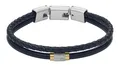 Produktbild: FOSSIL All Stacked Up Multi-Row Leather Bracelet Armband Dark Blue dunkelblau