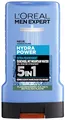 Produktbild: L'Oréal Men Expert Duschgel und Shampoo für Männer, Duschbad zur Reinigung von Körper, Haar und Gesicht, Herren Körperpflege für hydratisierte Haut mit Mountain Water, Hydra Power, 1 x 250 ml