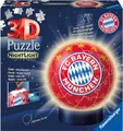 Produktbild: Ravensburger 3D Puzzle 12177, Nachtlicht Puzzle-Ball FC Bayern München, 74 Teile