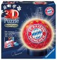 Produktbild: Ravensburger 3D Puzzle Ball FC Bayern München Nachtlicht 74 Teile Easyclick