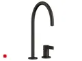 Produktbild: Dornbracht Tara Ultra Zweilochbatterie Schwarz Matt 32815875-33 Hochdruckarmatur