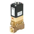 Produktbild: Bürkert - 134 433 2/2-Wege-Magnetventil, mit Servoventil mediengetrenntem 230 V / 50-60 Hz Anschluss g 1/2 Ärmel
