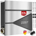 Produktbild: Kesser® Briefkasten Mit Zeitungsfach Wandmontage Wandbriefkasten Edelstahl   2x Schlüssel Abschließbar   Moderner Postkasten Zeitungsrolle   Inkl. Montagematerial   Silber / Anthrazit