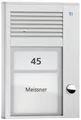 Produktbild: TCS Türsprechanlage PAK01-EN AP 1 Taste silber beleuchtet Aluminium