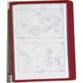 Produktbild: Durable Sichttafelsystem Vario Magnet Wall 5, 5914-03, A4, Wandhalter, rot, 5 Sichttafeln