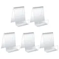 Produktbild: 5 Stück Durchsichtige Acryl Buchständer, Tischständer Schräg, Tablet Halter Buchstützen, Staffelei Aufsteller Ständer Zum Anzeigen von Fotos, Büchern, Musik, Kunsthandwerk
