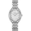 Produktbild: Bulova Damen Fashionuhr Classic in der Farbe Silber mit Edelstahlarmband, Gehäusedurchmesser: 30 mm, 96R212