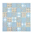 Produktbild: Mosani Mosaikfliesen Keramik Mosaik Fliese Retro beige gelb blau weis