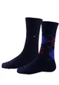 Produktbild: TOMMY HILFIGER Herrensocken Doppelpack Rautenmuster rot/blau Größe 39-42
