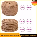 Produktbild: Seil Naturhanf Hanfseil Tauwerk Tau Juteseil Leine Schnur 100% Jute vidaXL