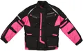 Produktbild: Modeka Tourex II Kids Gr. 128 Kinder Motorrad Jacke wasserdicht schwarz-pink