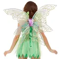 Produktbild: Amakando Elegante Elfenflügel für Frauen/Transparent-Gold 75x86cm / Tolle Flügel zum Waldfee-Kostüm/Passend gekleidet zu Fasching & Karneval