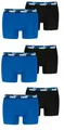 Produktbild: PUMA Boxershorts Bold Elements im 6er Pack, L, Blue/Black