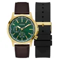 Produktbild: GUESS Herren Analog Quarz Uhr mit Leder Armband GW0664G2