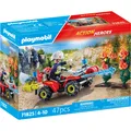 Produktbild: Playmobil Feuerwehr Quad löscht Heckenbrand (71825, Playmobil Action Heroes) (71825)