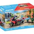 Produktbild: Playmobil® ACT!ON HEROES Feuerwehr Quad löscht Heckenbrand 71825