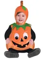 Produktbild: Amscan 9903883 Halloween Niedliches Baby-Kürbis-Kostüm, Alter 1–2, 1 Stück, Orange, 1-2 Jahre