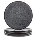 Produktbild: Leonardo Matera Keramik-Teller 6-er Set, spülmaschinengeeignete Speise-Teller, Essteller mit Glasur, 6 runde Steingut-Teller, Ø 27 cm, grau, 018565