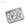 Produktbild: 100 Kabelschellen weiß, für Kabel max Ø4mm, Kabelschelle Nagelschellen Nagelclip