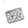 Produktbild: 100 Nagelschellen weiß, für Kabel max Ø4mm, Kabelschelle Nagelclip Kabelschellen