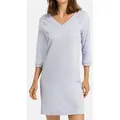 Produktbild: Hanro Nachthemd Pure Essence (1-tlg) Nachthemd Langarm - Baumwolle blau XL
