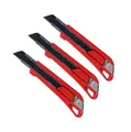 Produktbild: 3x Würth 18mm 1K Cuttermesser mit 9 Klingen extrem Scharf -- 071566210