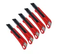 Produktbild: 5x Würth 18mm 1K Cuttermesser mit 15 Klingen extrem Scharf -- 071566210