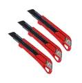 Produktbild: 3x Würth 18mm 1K Cuttermesser mit 9 Klingen extrem Scharf 071566210