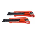 Produktbild: 2x Würth Cuttermesser inkl. 2 x 3 schwarze Klingen Würth 18mm extrem scharf