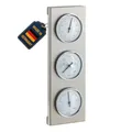 Produktbild: TFA Dostmann Analoge Wetterstation für außen aus Edelstahl, 20.2034, inkl Barometer, Thermometer, Hygrometer, wetterfest, deutsches Familienunternehmen, wetterfest, silber