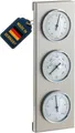Produktbild: TFA Dostmann Analoge Wetterstation Edelstahl Barometer Thermometer Hygrometer