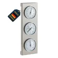 Produktbild: Analoge Wetterstation für außen aus Edelstahl, 20.2034, inkl Barometer, Therm...