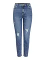 Produktbild: PIECES Damen Pckesia Mom Hw ANK Dest Mb235 Noos Bc Freizeithose, Medium Blue Denim, M EU