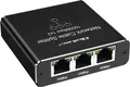 Produktbild: Qoltec Mini-Splitter (unmanaged switch) 1x3 Port RJ45 | 1000 Mbit/s | USB-C | Aluminium