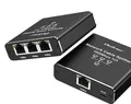 Produktbild: Switch Ethernet; RJ45 socket x4,USB C socket; black; 1 - QOLTEC-52294 | EU Stock