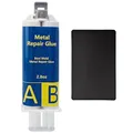 Produktbild: EIGTWEN Metallkleber, 80g Metallkleber Extra Stark, Flüssigmetall Hitzebeständig Geeignet für die Reparatur von Oberflächenrissen und -ausbrüchen in Metall, Edelstahl, Kunststoff, Holz, Keramik usw
