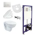Produktbild: Belvit Tiefspül-WC BV-EW4001Komplett, Hygienedusche/Taharet