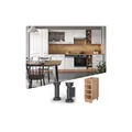 Produktbild: Vicco Regalunterschrank Küchenschrank Küchenmöbel Fame-Line Eiche modern 30 cm Küche Unterschrank Einbauküche Einlegeboden Küchenzeile Regal Aufbewahrung