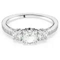 Produktbild: Swarovski Fingerring Stilla Round Attract, mit Swarovski® Kristall silberfarben 55