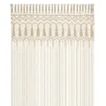 Produktbild: Cozyor Makramee Boho Vorhang Türvorhang Fenstervorhang 132x200cm als Raumtrenner, Wandbehang & Deko beige, für Traubogen, Hochzeit, Wohnzimmer, Balkon Handmade